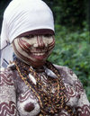 Grand Bassa County: secret society girl - body decorations, part of the rite of passage (photographer: Mona Sturges)