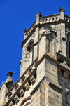 Antananarivo / Tananarive / Tana - Analamanga region, Madagascar: bell tower at Andohalo cathedral - designed by father Alphonse Taix - photo by M.Torres