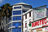 Antananarivo / Tananarive / Tana - Analamanga region, Madagascar: shops and offices on Rue Jean Jaurs - photo by M.Torres