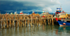 Fishing boats and pier, Langkawi, Malaysia. photo by B.Lendrum