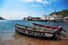 Monkey Bay / Lusumbwe, Malawi: fishing boats with outboard engines, 'Ckiuta Wataya Wakicha', dry docks and MV Mtendere - Lake Malawi / Nyasa, Nankumba Peninsula - photo by M.Torres