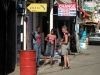 Mauritius - Gand Baie: showing directions - Royal Road  (roti - a flour pancake)(photo by A.Dnieprowsky)