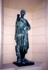 Monte-Carlo: sculpture in the stairs leading to the Casino gardens - oeuvre d'art au pied des jardins du Casino (photo by M.Torres)