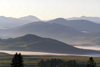 Montenegro - Crna Gora - Durmitor national park: mountains and mist covered valleys - Nacionalni Park Durmitor - photo by J.Kaman