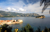 Montenegro - Budva: old town and St. Nikola Island, from above - photo by D.Forman