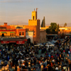 Morocco / Maroc - Marrakesh: Mosque by Place Djemaa el-Fna - medina - Unesco world heritage site - photo by W.Allgower