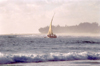 Mozambique / Moambique - Inhambane: fishermen leave for the Indian ocean - Barra beach / praia da Barra - pescadores partem para o oceano Indico - photo by F.Rigaud