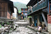 Jagat, Annapurna region, Gandaki Zone, Lamjung district, Nepal: street scene - Annapurna Circuit Trek - photo by M.Wright