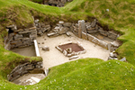 Orkney island - Skara Brae- Stone Age house - UNESCO World Heritage Site - photo by Carlton McEachern