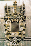 Portugal - Ribatejo - Tomar: supremo do Manuelino - janela da sala do captulo - Convento de Cristo - UNESCO World Heritage site / Tomar: window of the chapter meeting room - photo by M.Durruti