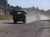 Russia - Solovetsky Islands: UAZ-452 van on a dusty road - Ulyanovsky Avtomobilny Zavod - photo by J.Kaman