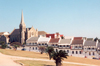 Port Elizabeth / PLZ, Eastern Cape province, South Africa: terrace in Donkin Hill, built in the early 1800's - Hill Presbetarian Church - photo by M.Torres