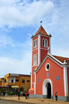 So Tom, gua Grande, So Tom and Prncipe / STP: Church of Our Lady of the Conception and Baa hotel - 'Boa Conceio' / Igreja de N. Sra. da Conceio and Hotel Residncial Baa - Avenida Conceio - photo by M.Torres