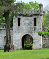 Sundy Plantation / Roa Sundy, Prncipe island, So Tom and Prncipe / STP: mock castle / castelo de fantasia - photo by G.Frysinger