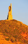 Nebida, Sardinia / Sardegna / Sardigna: ruins from a mining past - old chimney - photo by M.Torres