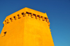 Porto Torres / Pltu Trra, Sassari province, Sardinia / Sardegna / Sardigna: Aragonese Tower in the harbour - Via Mare - Piazza Cristoforo Colombo - Torre del Porto - octagonal tower built by admiral Carroz - photo by M.Torres