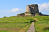 Isili, Cagliari province, Sardinia / Sardegna / Sardigna: Nuragic complex of Is Paras, built in white and brown limestone - the interior is a 11.8 m tall tholos - Sarcidano sub-region - photo by M.Torres