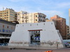 Jeddah, Mecca Region, Saudi Arabia: old gate near Bab Sharif old market, Banajah road, Al-Balad historic district - part of the old Jeddah city wall - Unesco world heritage - photo by M.Torres