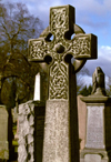 Scotland - Stirling: celtic cross - photo by F.Rigaud