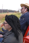 Pust - a traditional celebration where people dress up to scare off the winter - Fokovci, Prekmurje, Slovenia - photo by I.Middleton