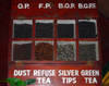 Pilimathalawa, Central Province, Sri Lanka: tea types - Embilmeegama tea factory - photo by M.Torres