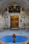 Saidnaya / Seydnaya - Rif Dimashq governorate, Syria: Holy Patriarchal Convent of Our Lady of Saidnaya - Church of the Nativity of the Theotokos - entrance - photo by M.Torres / Travel-Images.com