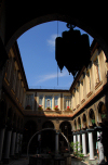 Damascus, Syria: old courtyard of Al-Naasan palace - Liwan - leewan - patio - St. Ananias street - Damaskus - innenhof - photographer: M.Torres