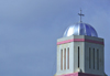 Dar es Salaam, Tanzania: church belfry - intersection of Maktaba and India Streets - photo by M.Torres