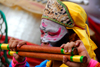 Thailand, Bangkok: celebrant at Chinese new year festival - photo by J.Pemberton