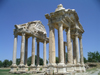 Turkey - Afrodisias / Aphrodisias - Aydin province - near the village of Geyre in the district of Karacasu: tetrapylon - Monumental Gate - photo by R.Wallace