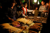 Istanbul, Turkey: sweetcorn and roast chestnuts - street stall - photo by J.Wreford