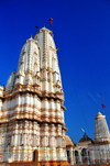 Kampala, Uganda: Hindu Temple - gopuram tower seen against the sky - Shree Sanatan Dharma Mandal, Snay Amir Street - photo by M.Torres