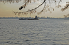 Bristol, Bucks County, Pennsylvania, USA: barge on the Delaware River - photo by N.Chayer