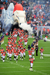 Denver, Colorado, USA: Invesco Field at Mile High football stadium - the Denver Broncos enter the field - Denver's professional American football team - photo by M.Torres