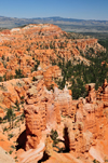 Bryce Canyon National Park, Utah, USA: Sunrise Point - hoodoos and distant views of the Black Mountains - photo by M.Torres