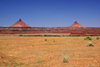 Canyonlands National Park, Utah, USA: rock fingers atop conical hills - photo by A.Ferrari