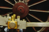 Dearborn, Michigan, USA: drivetrain of a steam powered locomotive in the Henry Ford Museum - bogie detail - photo by C.Lovell