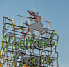 Portland, Oregon, USA: White Stag sign - 'Portland Oregon' sign - located atop the White Stag Building - Ramsay Signs - 70 NW Couch Street - photo by M.Torres