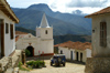 86 Venezuela - Los Nevados - Plaza Simon Bolivar and the church - photo by A. Ferrari