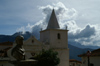 89 Venezuela - Los Nevados - Simon Bolivar, in front of the church - photo by A. Ferrari