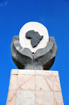 Lusaka, Zambia: African Union obelisk - Addis Ababa Roundabout, Chikwa Road - photo by M.Torres